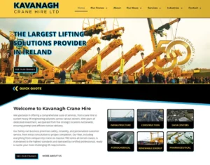 Product portfolio website Plant Hire